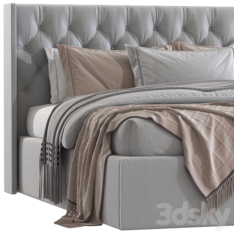 Double bed 92. 3DS Max - thumbnail 2