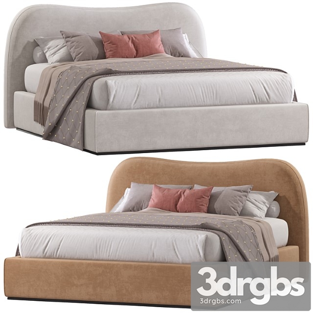 Double bed 99. 2 3dsmax Download - thumbnail 1