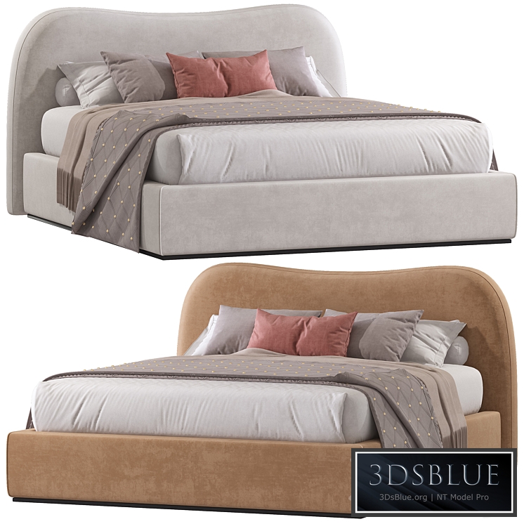 Double bed 99. 3DS Max - thumbnail 3