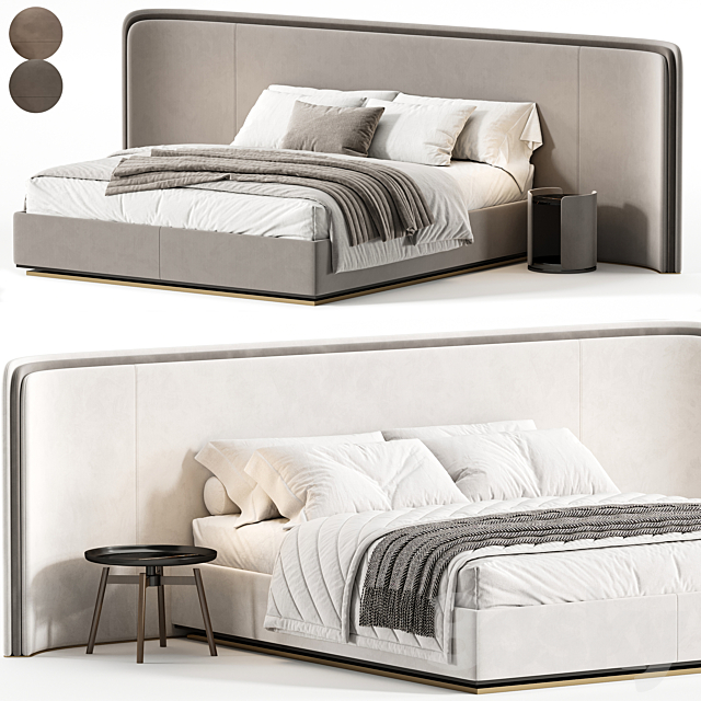 Double bed Calabria Frato 3ds Max - thumbnail 1