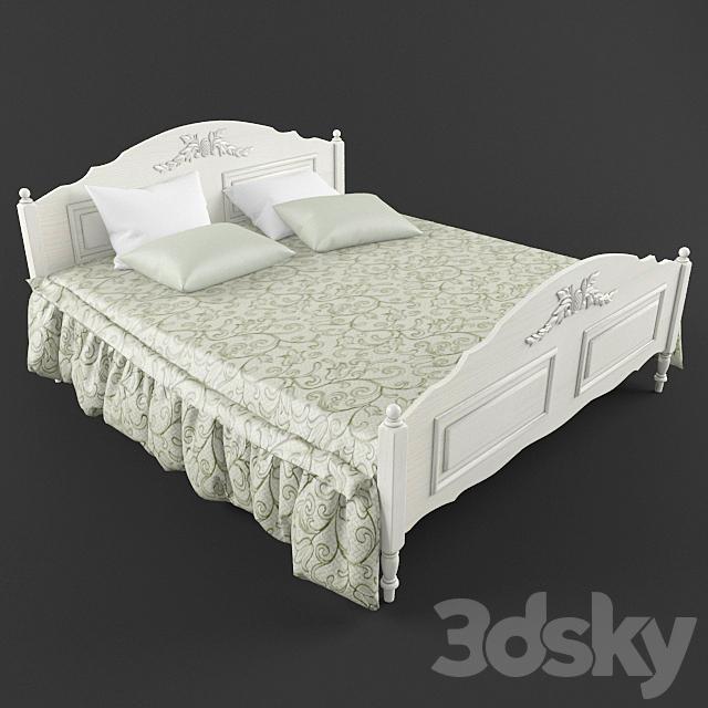 Double bed Francoise 3DSMax File - thumbnail 1