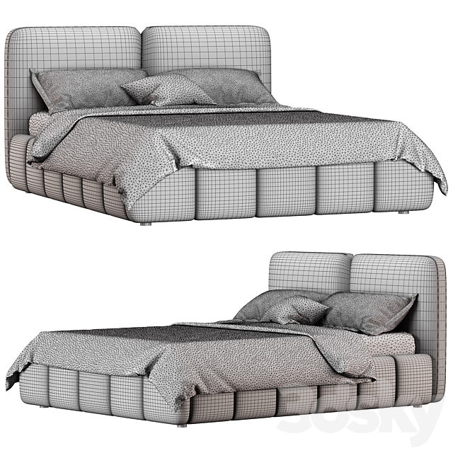 Double bed Maxmo 3DSMax File - thumbnail 2