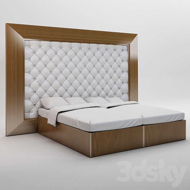 Double bed-sliding 3DSMax File - thumbnail 2