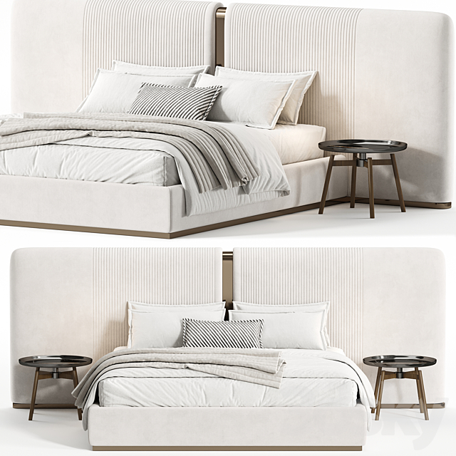 Double bed Vogue 3ds Max - thumbnail 3