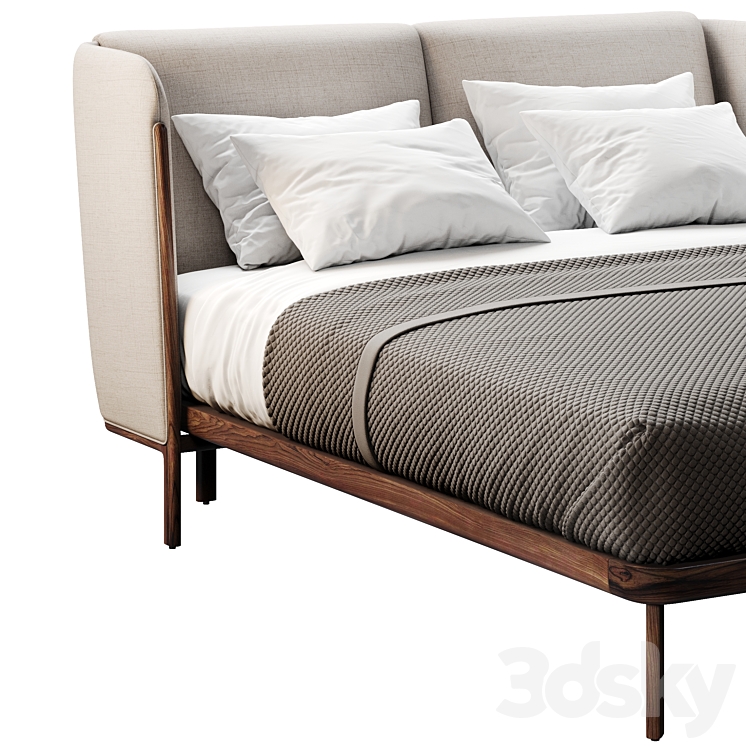 Dubois Bed by De La Espada 3DS Max Model - thumbnail 2