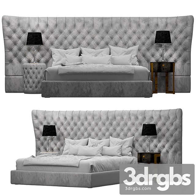 Dv home collection vogue maxi bed 2 3dsmax Download - thumbnail 1