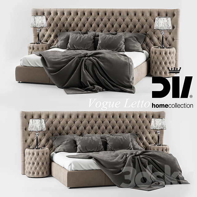 DV HOME Vogue letto 3DSMax File - thumbnail 1