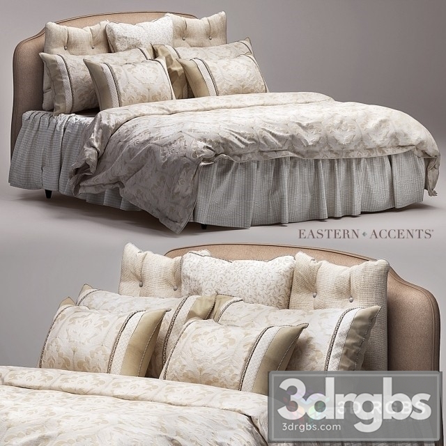 Eastern Accents Bed 3dsmax Download - thumbnail 1