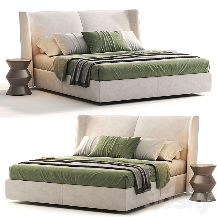 Echo Bed By Domkapa 3DS Max Model - thumbnail 2