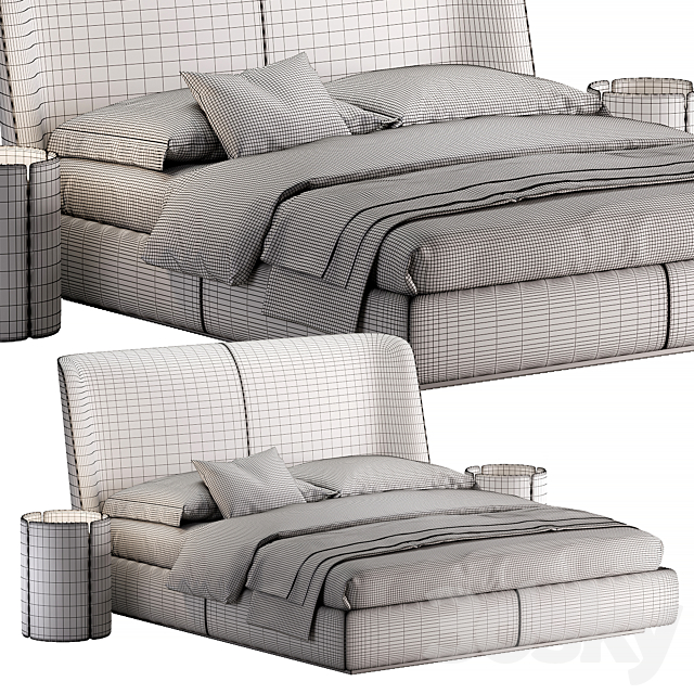 Echo bed by Domkapa 3DSMax File - thumbnail 5