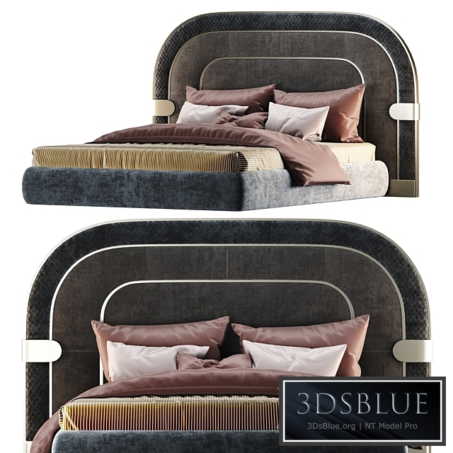 EDEN Double bed By Capital Collection 3DS Max - thumbnail 3