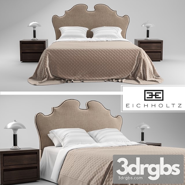 Eichholtz bed boudoir 2 3dsmax Download - thumbnail 1