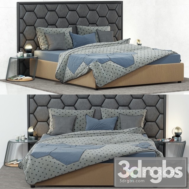 Elena Bed 3dsmax Download - thumbnail 1