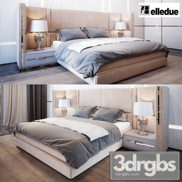 Elledue Ulysse Bed 3dsmax Download - thumbnail 1