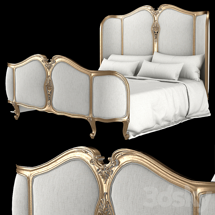 eloquence bed 3DS Max Model - thumbnail 1