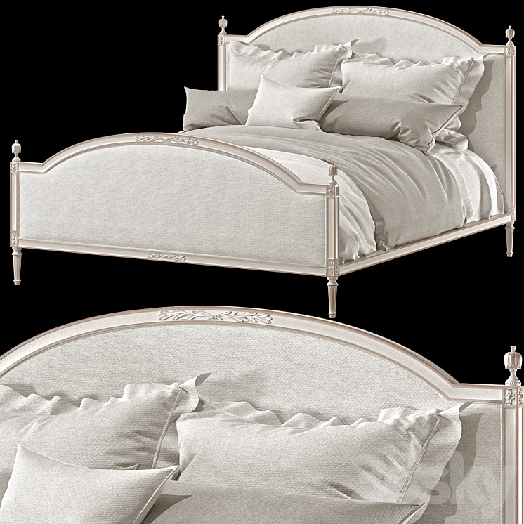 Eloquence dauphine bed 3DS Max Model - thumbnail 1