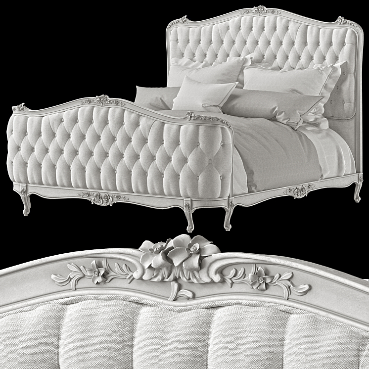 eloquence sophia bed 3DS Max Model - thumbnail 3