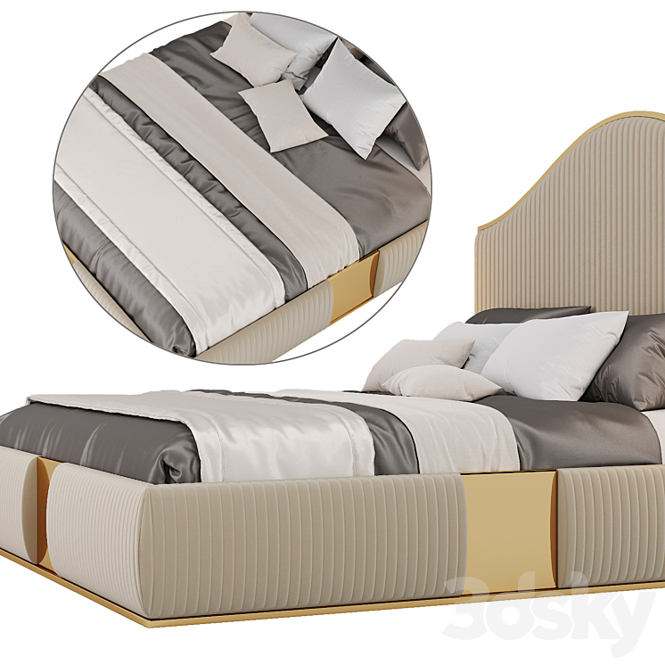 ELSİYUM bed 3DS Max Model - thumbnail 2