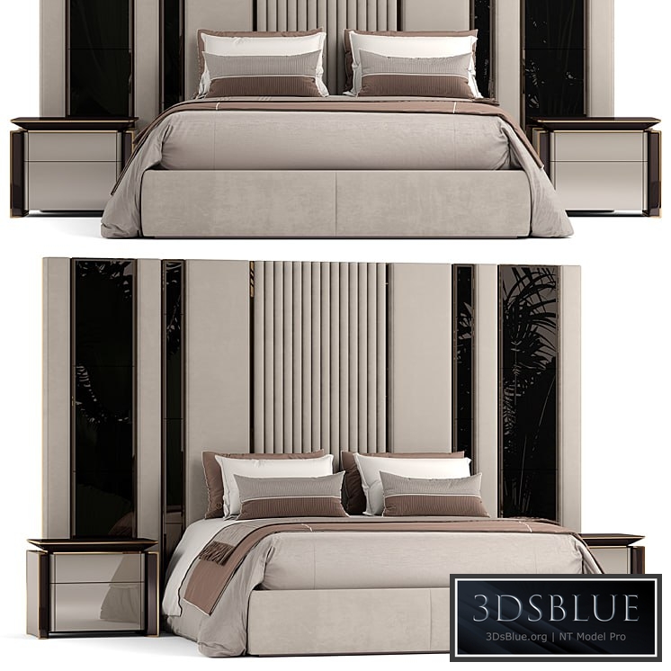 Elve luxury bed 3DS Max - thumbnail 3