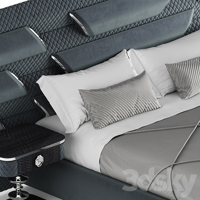 Elve luxury bed 3DSMax File - thumbnail 4