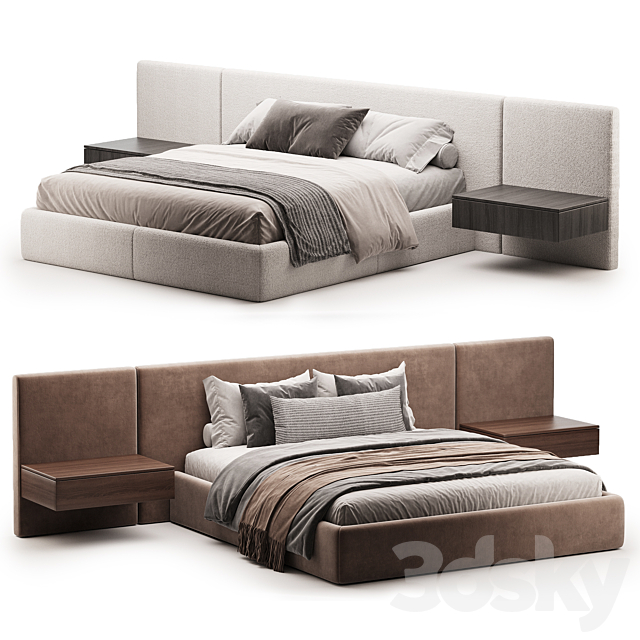 Eros store online Modern bed 3ds Max - thumbnail 1