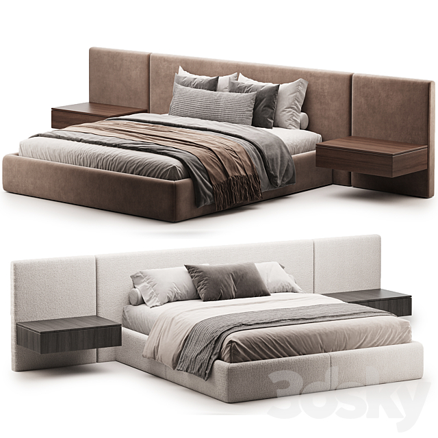 Eros store online Modern bed 3ds Max - thumbnail 2