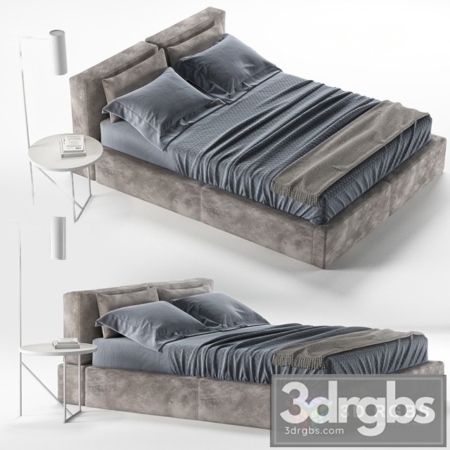 Estel Caresse Bed 3dsmax Download - thumbnail 1