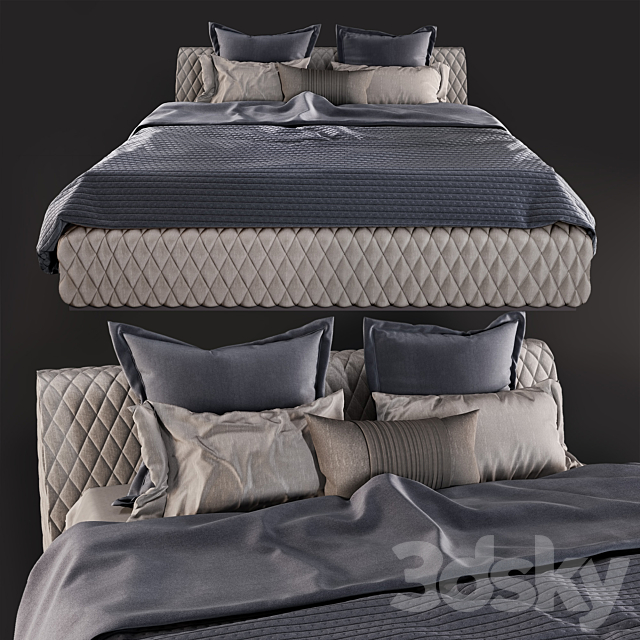 Estetic majorka bed 3DSMax File - thumbnail 1