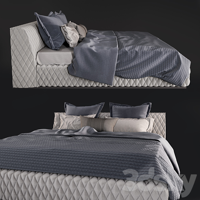 Estetic majorka bed 3DSMax File - thumbnail 2