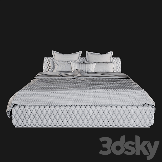 Estetic majorka bed 3DSMax File - thumbnail 3