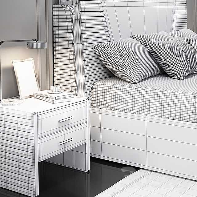 Estetica Ambassador bed 3DSMax File - thumbnail 3