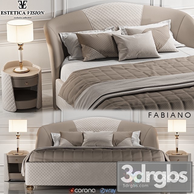 Estetica Fabiano Palladium Bed 3dsmax Download - thumbnail 1