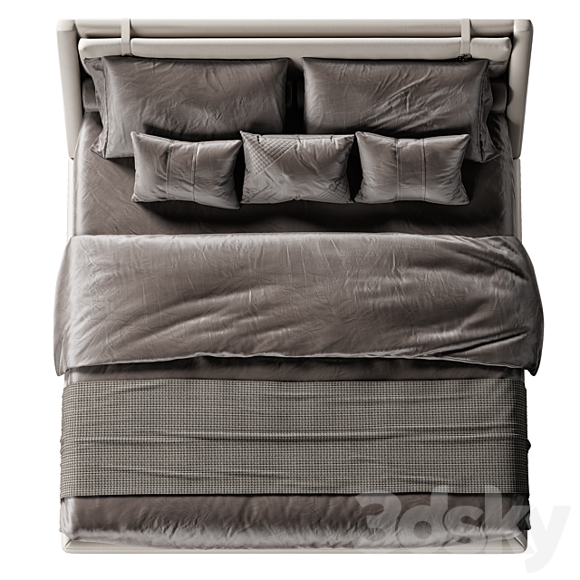 Estetica Gamma bed 1 3DSMax File - thumbnail 2