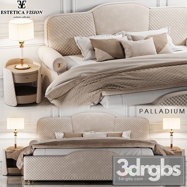 Estetica Palladium Bed 3dsmax Download - thumbnail 1