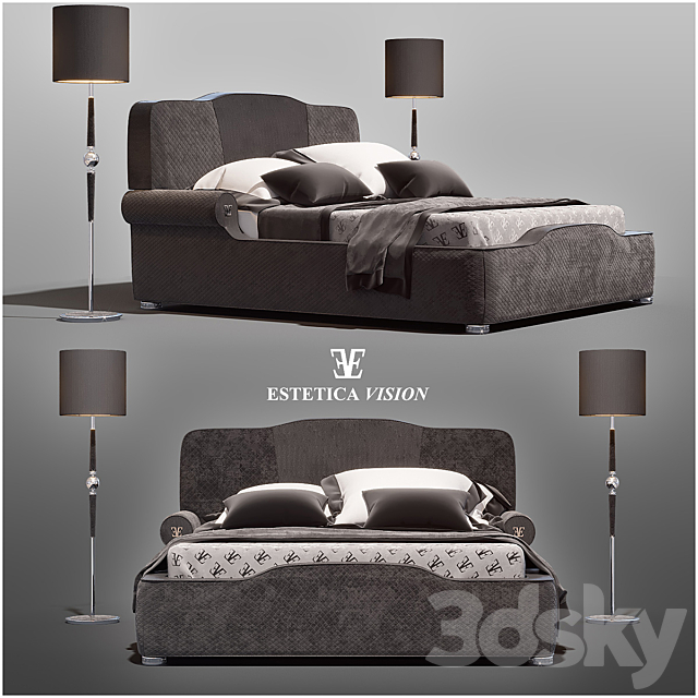 Estetica Palladium Bed 3DSMax File - thumbnail 1