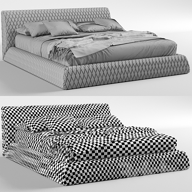 Estetica Vision Majorca Bed 3DS Max Model - thumbnail 5