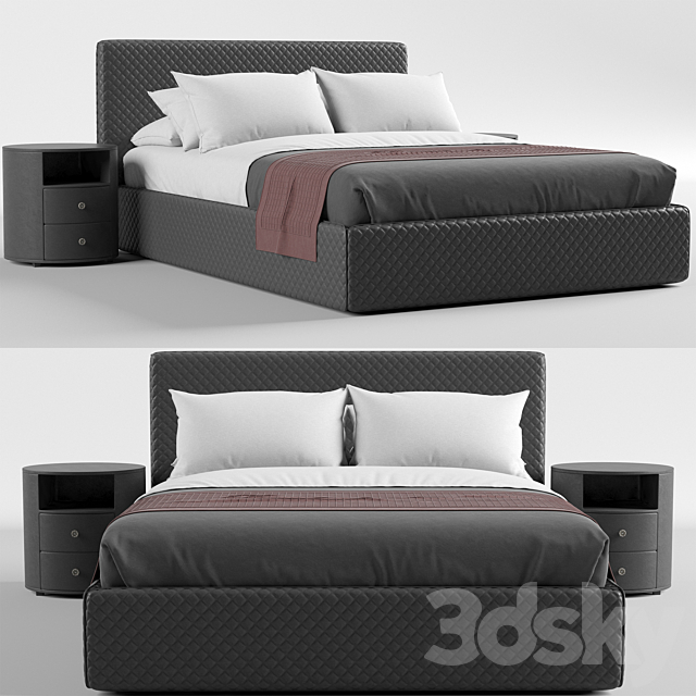 Estetica Vision Nice Two Bed 3DSMax File - thumbnail 1