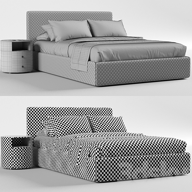 Estetica Vision Nice Two Bed 3DSMax File - thumbnail 5