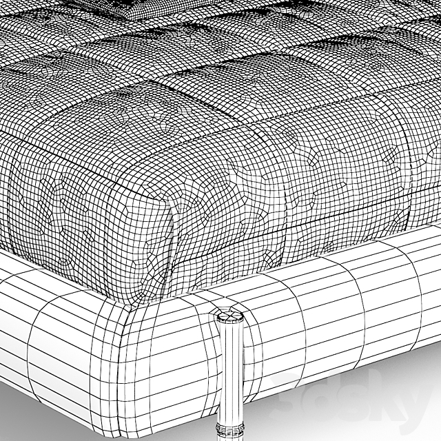 Etro Delfi bed 3DSMax File - thumbnail 3