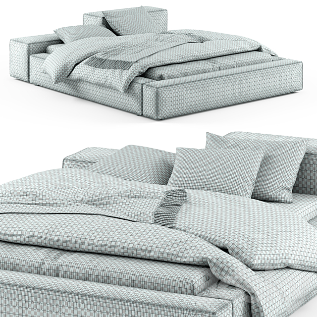 Extrasoft bed 3DS Max Model - thumbnail 3