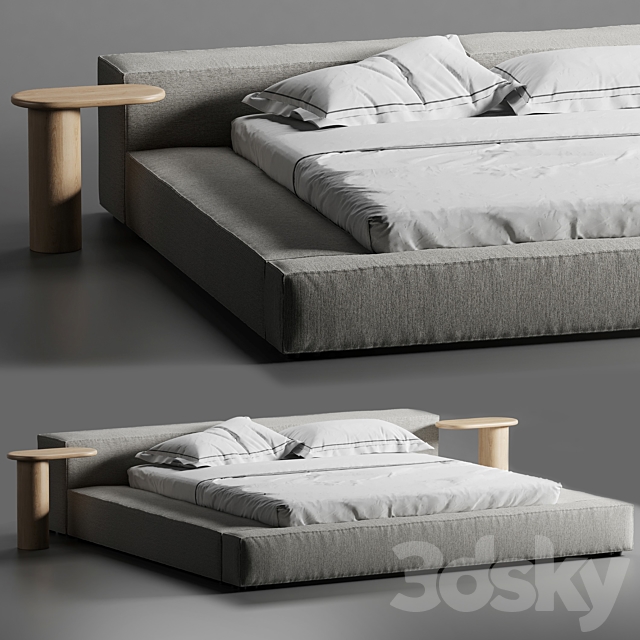 Extrasoft bed Living Divani 3DSMax File - thumbnail 1