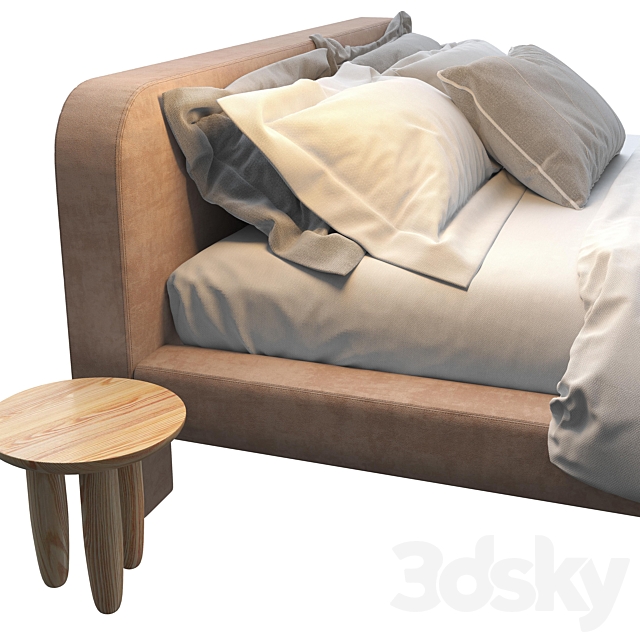 Faina Design Toptun Bed 3DSMax File - thumbnail 3