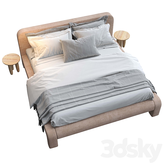 Faina Design Toptun Bed 3DSMax File - thumbnail 4