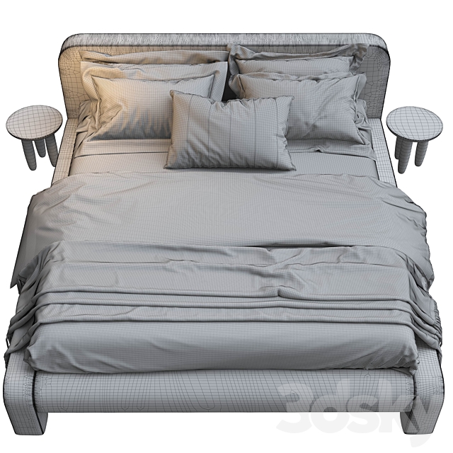 Faina Design Toptun Bed 3DSMax File - thumbnail 5