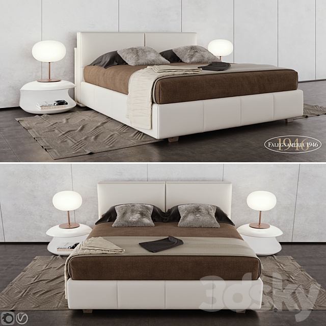 Falegnameria 1946 Roxanne Bed 3DSMax File - thumbnail 1