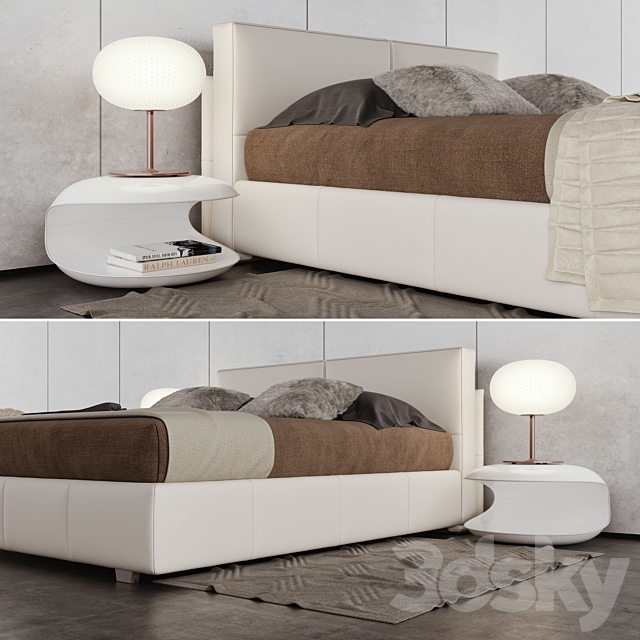 Falegnameria 1946 Roxanne Bed 3DSMax File - thumbnail 2