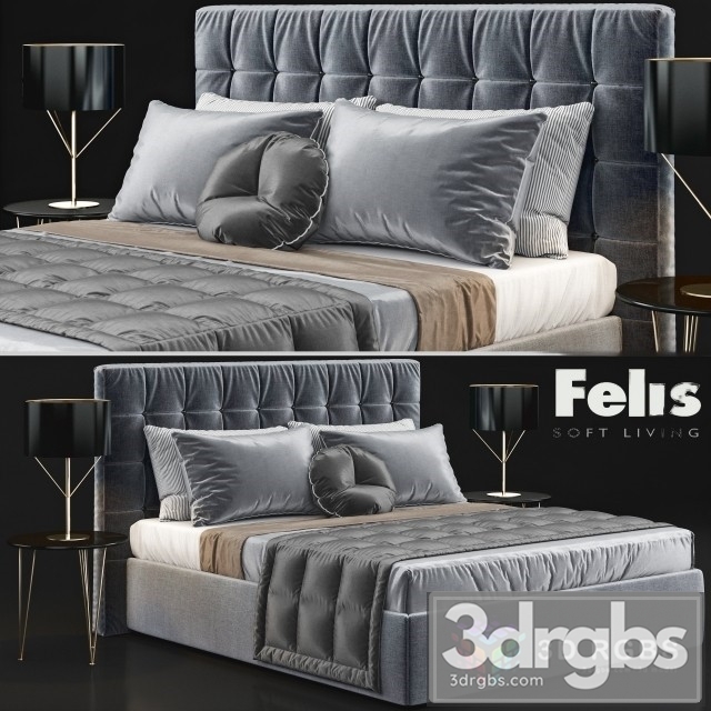 Felis Bed 3dsmax Download - thumbnail 1