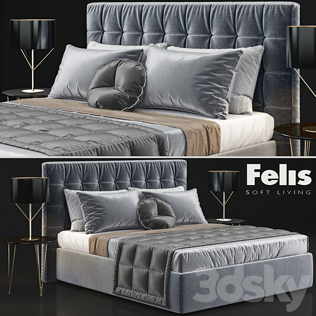 Felis Bed KARL 3DSMax File - thumbnail 1