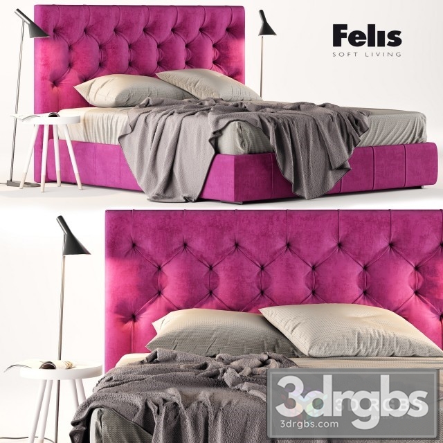 Felis Hamilton Bed 3dsmax Download - thumbnail 1