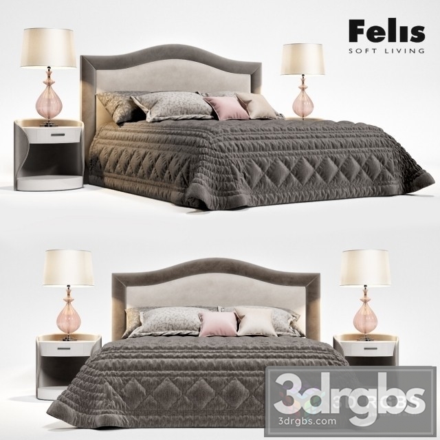 Felis Oscar Bed 3dsmax Download - thumbnail 1